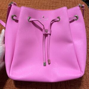 Kate Spade Vibrant Pink Drawstring Shoulder Bag
